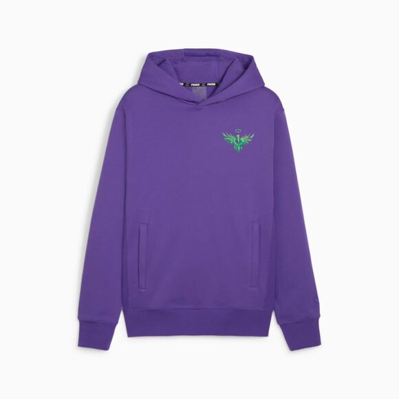 Puma x LaMelo Ball Toxic Purple Green Basketball Hoodie Men's Size XL - Picture 6 of 16